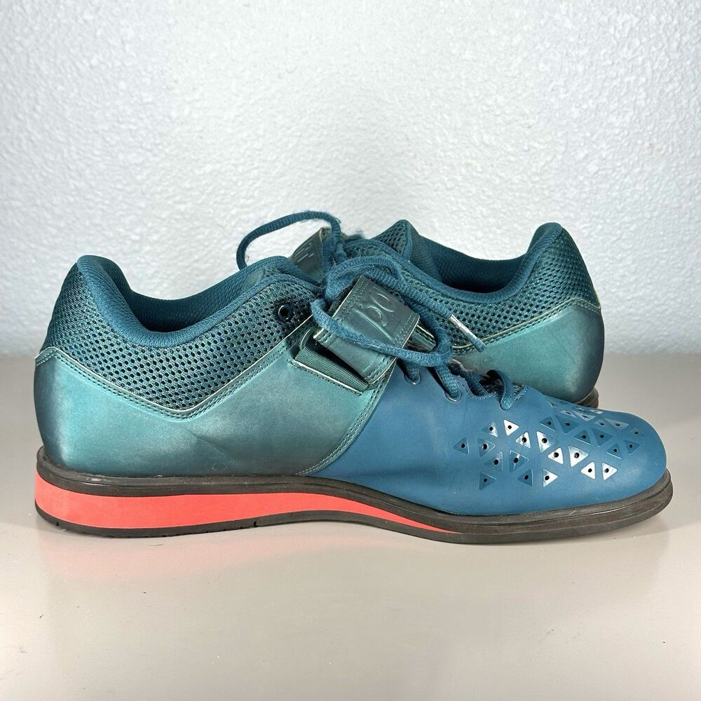 Adidas Powerlift 3.1 Shoes Mens Size 10.5 Blue Red Weightlifting Gym BA8014 - Picture 6 of 13